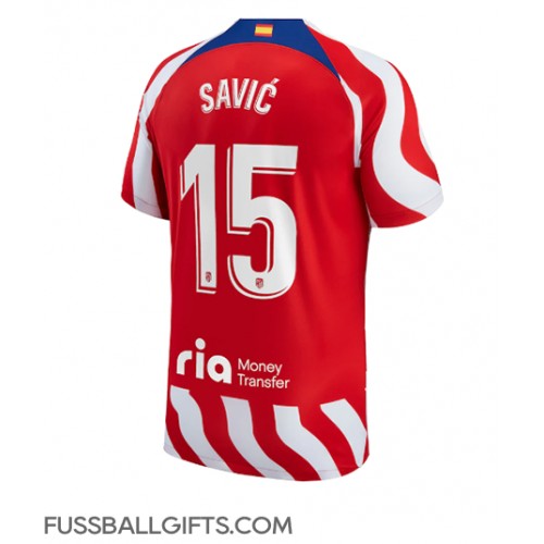 Atletico Madrid Stefan Savic #15 Fußballbekleidung Heimtrikot 2022-23 Kurzarm